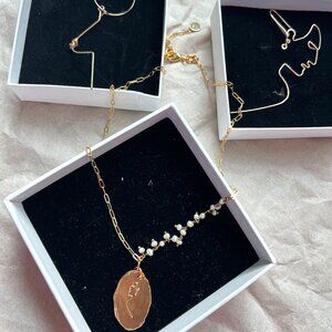 New - Anita Berisha Handcrafted Femme Earrings & Femme Pedant Necklace & Ring